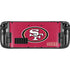 NFL San Francisco 49ers Distressed Steam Deck Handheld Gaming Computer Skin